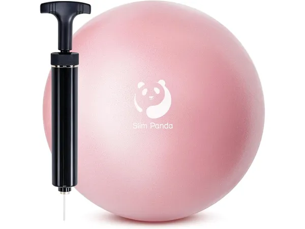 Slim Panda petit ballon de Pilates 23 cm en matériaux recyclés avec pompe