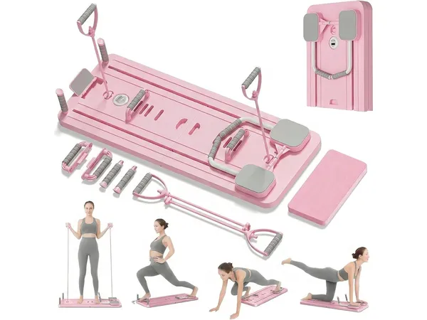 Extralink Pilates Reformer 6-en-1 avec minuterie LCD